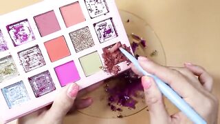 Slime Compilation With 1.Pink Makeup 2.Mint Makeup 3.eyeshadow 4.Making CrunchSlime