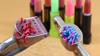 1.Perfect Satisfying  Lipsticks Slime Video.2.Clay added to lipstick slime.