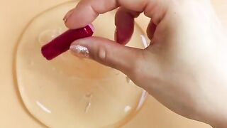 Slime Coloring Compilation With claycracking,Makeup,Lip,Eyeshadow,Glitter! ★ASMR★