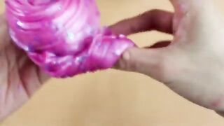 Slime Coloring compilation With claycracking,Makeup,Lip,Eyeshadow,Glitter! ★ASMR★