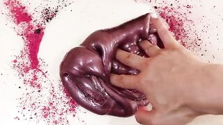 Slime Coloring compilation With Makeup,Lip,Eyeshadow,Glitter! ★ASMR★