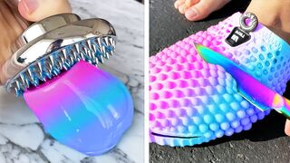 Oddly Satisfying Slime ASMR No Music Videos - Relaxing Slime 2020 - 62