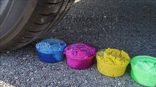 CRUSHING CRUNCHY AND SOFT THINGS with CAR! | SLIME, TOYS AND MANY OTHER THINGS | ASMR for kids 2