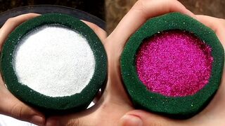 CRUSHING SOAKING FLORAL FOAM WET Vs DRY, GUESS THE COLOR MOST SATISFYING ASMR VIDEO