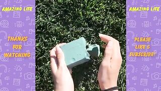 CRUSHING WET Vs DRY FLORAL FOAM - GUESS THE COLOR FOAM SATISFYING ASMR