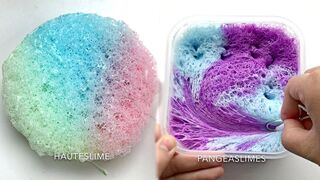 Bubbly Slime With Microphone ! Relaxing Sounds ! ( no talking ) Satisfying ASMR Video Compilation