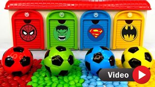 Oddly Satisfying Garage l 4 Soccer Balls FROM 4 Color ASMR Garage AND Rainbow Beads & Cutting ASMR