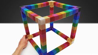 DIY ⭐ How To Make Monster Rainbow Cube with 25 000 Magnetic Balls ⭐ ASMR Satisfying