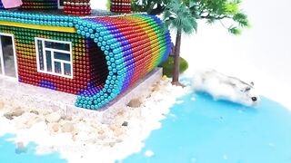 Satisfying And Relaxtion With Magnet Ball | How To Build Future Beach House Has Wavy Water Slide