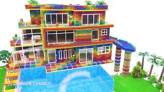 Satisfying Video | Build Mega Mansion Have Infinity Shark Pool And Huge Rainbow Slide For Hamster