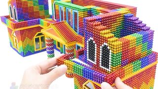 Satisfying Relaxing With Magnet Balls | How To Build Beautiful House And Royal Garden For Hamster