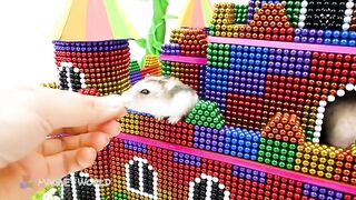 Satisfying Relaxing With Magnet Balls | Build Cloudy Sky Castle Has Rainbow Bridge And Beanstalk