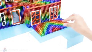 Build Santa Claus’s Tropical House With Fish Tank and Christmas Tree for Hamster From Magnetic Balls