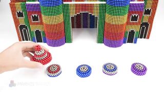 DIY - How To Build Mega Castle Cat House From Magnetic Balls (Satisfying ASMR) | Magnet World Series