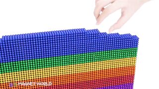 DIY - Build Water Slide Park Into Swimming Pool From Magnetic Balls (Satisfying ASMR) | MW Series