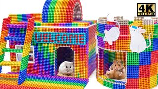 DIY - How To Make Hamster Castle Pet From Magnetic Balls (Satisfying ASMR) | Magnet World Series