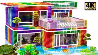 DIY - Build Amazing 3-Floor Waterfall Aquarium From Magnetic Balls (Satisfying ASMR) | MW Series