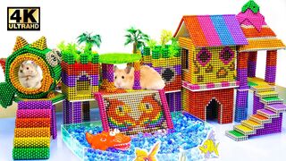 DIY - How To Build Pool Maze for Hamster From Magnetic Balls (Satisfying ASMR) | Magnet World Series