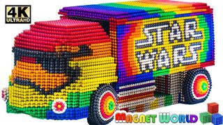 DIY - Howto Make Star wars Truck From Magnetic Balls (Satisfying) | Magnet World Series #213