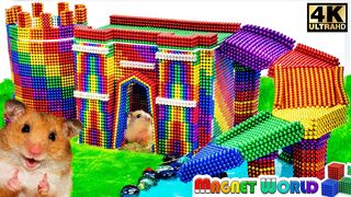 DIY - Howto  Build Amazing Castle for Hamster and Turtle with Magnet World (Satisfying)| Series #211