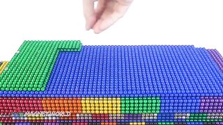 Most Creative - Make Train Mountain From Magnetic Balls (Satisfying) | Relaxing Video