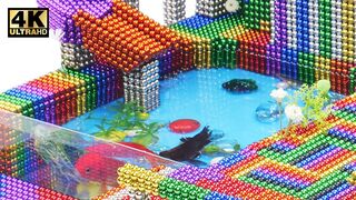 DIY - How To Make Brick Castle Swimming Pool From Magnetic Balls (Satisfying) | Relaxing Video