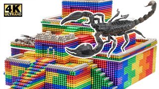 Eel vs Scorpion - Build Ancient Pyramid From Magnetic Balls (Satisfying) | Magnet World Series