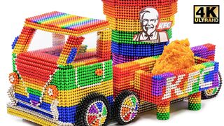 DIY - How To Make KFC Truck Car From Magnetic Balls (Satisfying) | Magnet World Series