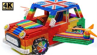 DIY - How To Make Mini Cooper Helicopter Car From Magnetic Balls (Satisfying) | Magnet World Series