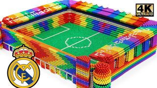 DIY - How To Build Real Madrid Stadium From Magnetic Balls (Satisfying) | Magnet World Series