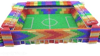 DIY - How To Build Real Madrid Stadium From Magnetic Balls (Satisfying) | Magnet World Series