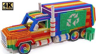 DIY - How To Make Trash Truck Car From Magnetic Balls (Satisfying & Relax) | Magnet World Series
