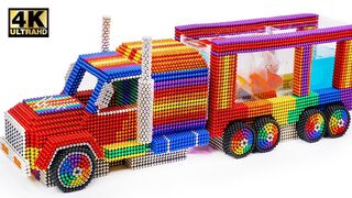 Most Creative - How To Make Delivery Tank Truck Car From Magnetic Balls (Satisfying & Relax)