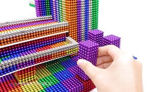 DIY - How To Build Falling Water Villa From Magnetic Balls (Satisfying) | Magnet World Series
