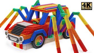 DIY - How To Make Mini Cooper Spider From Magnetic Balls (Satisfying) | Magnet World Series