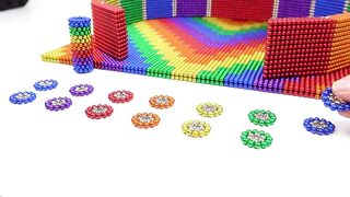 How To Build Crab Playground For Hamster From Magnetic Balls (Satisfying) | Magnet World Series