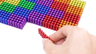 DIY - How To Make Ping pong Battle Ship Game From Magnetic Balls (Satisfying) | Magnet World Series
