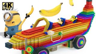DIY - How To Make Banana Car From Magnetic Balls (Satisfying) | Magnet World Series