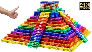 Most Creative - Build Amazing Mayan Pyramids From Magnetic Balls (Satisfying) | Magnet World Series