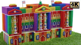 How To Build Buckingham Palace From 100,000 Magnetic Balls (Satisfying) | Magnet World Series