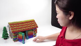 DIY - Build Mini Garage Using Mini Magnetic Balls (Satisfying) | Magnet World Series