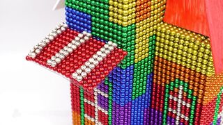 DIY - How To Build Santa House From Magnetic Balls (Satisfying) | Magnet World Series