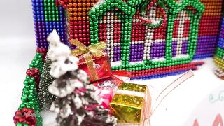 DIY - How To Build Santa House From Magnetic Balls (Satisfying) | Magnet World Series