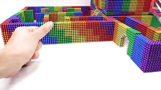 Can he escape? Build 3-Level Maze For Hamster From Magnetic Balls (Satisfying) | Magnet World Series
