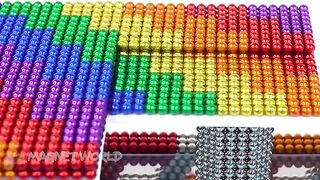 DIY - How To Build Stilts House On Aquarium From Magnetic Balls (Satisfying) | Magnet World Series