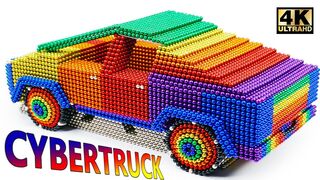 DIY - How To Make Tesla Cybertruck From Magnetic Balls (Satisfying) | Magnet World Series
