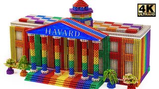 DIY - How To Build Harvard Business School From Magnetic Balls (Satisfying) | Magnet World Series
