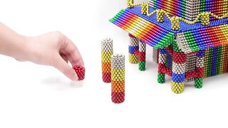 DIY - How To Build American Temple From Magnetic Balls (Satisfying) | Magnet World Series