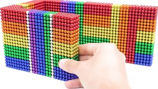 Building Puppy's Dog House and Fish Pond From Magnetic Balls (Satisfying) | Magnet World Series