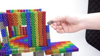 DIY - How To Build Combine Harvester Playground For Hamster From Magnetic Balls (Satisfying)